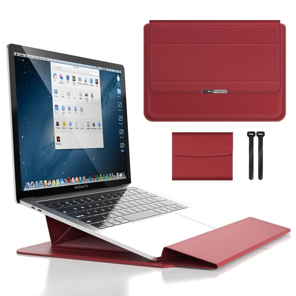 Minimalistisk laptop sleeve med fokus på slank design og praktisk bærbar beskyttelse av PC.