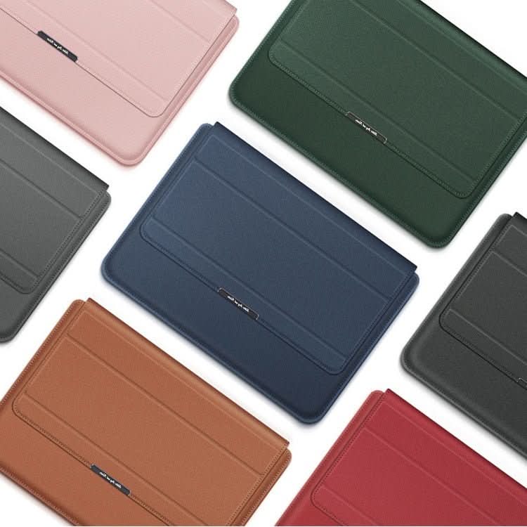 Vanntett laptop sleeve i grått, tilbyr støtsikker beskyttelse til din bærbare datamaskin.