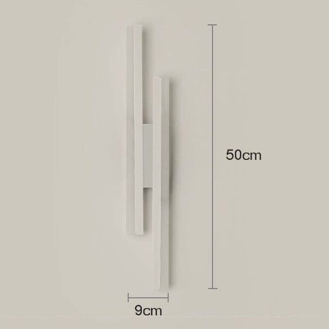 Stilren LED veggbelysning, minimalistisk design for et stilrent og innendørs hjem.