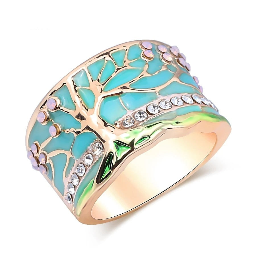 Elegant lykketre opalring for kvinner, perfekt for både hverdag og fest. Symbolsk design med glitrende opal.