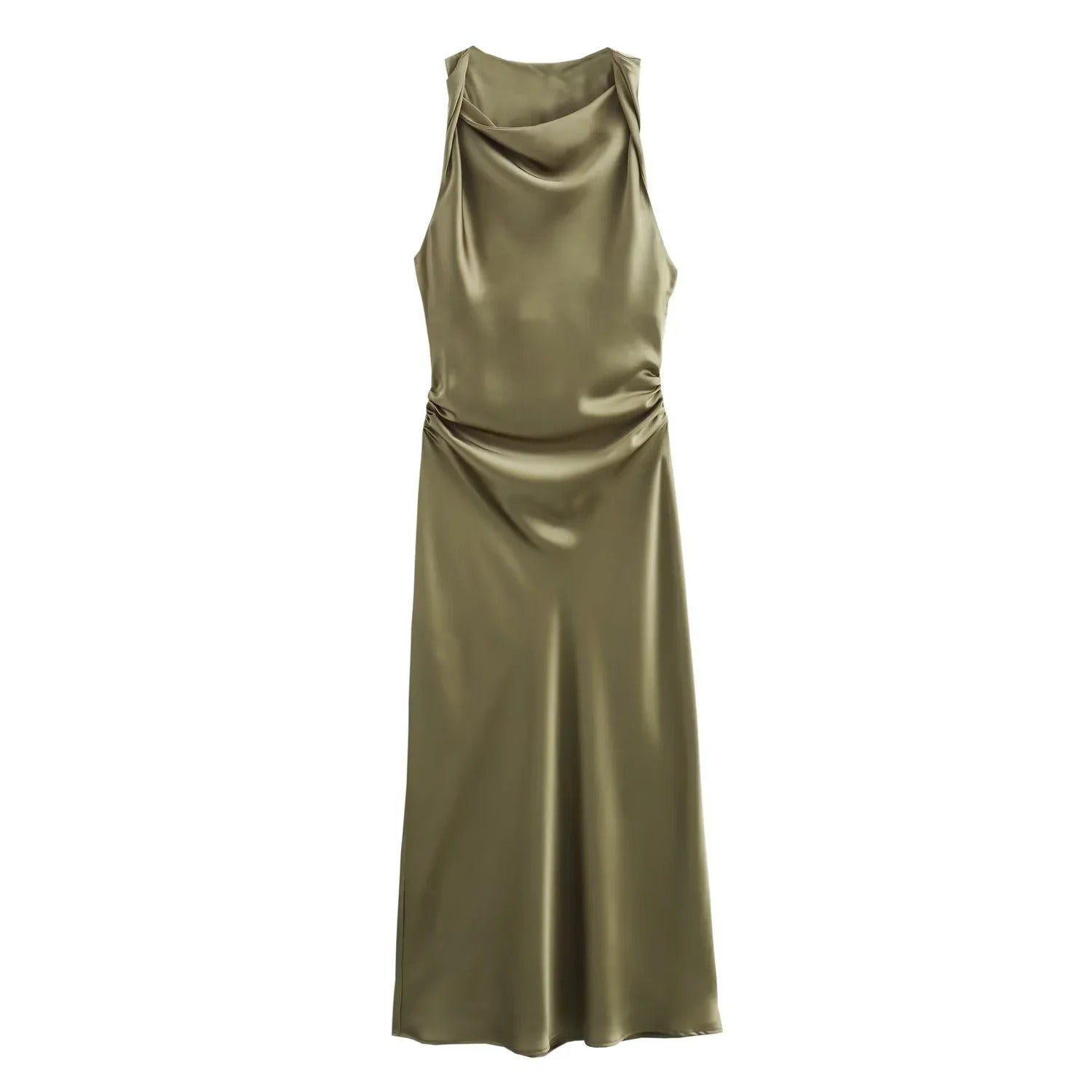Chic midikjole for kvinner, enkel og elegant. Ideell for både formelle og uformelle settinger.