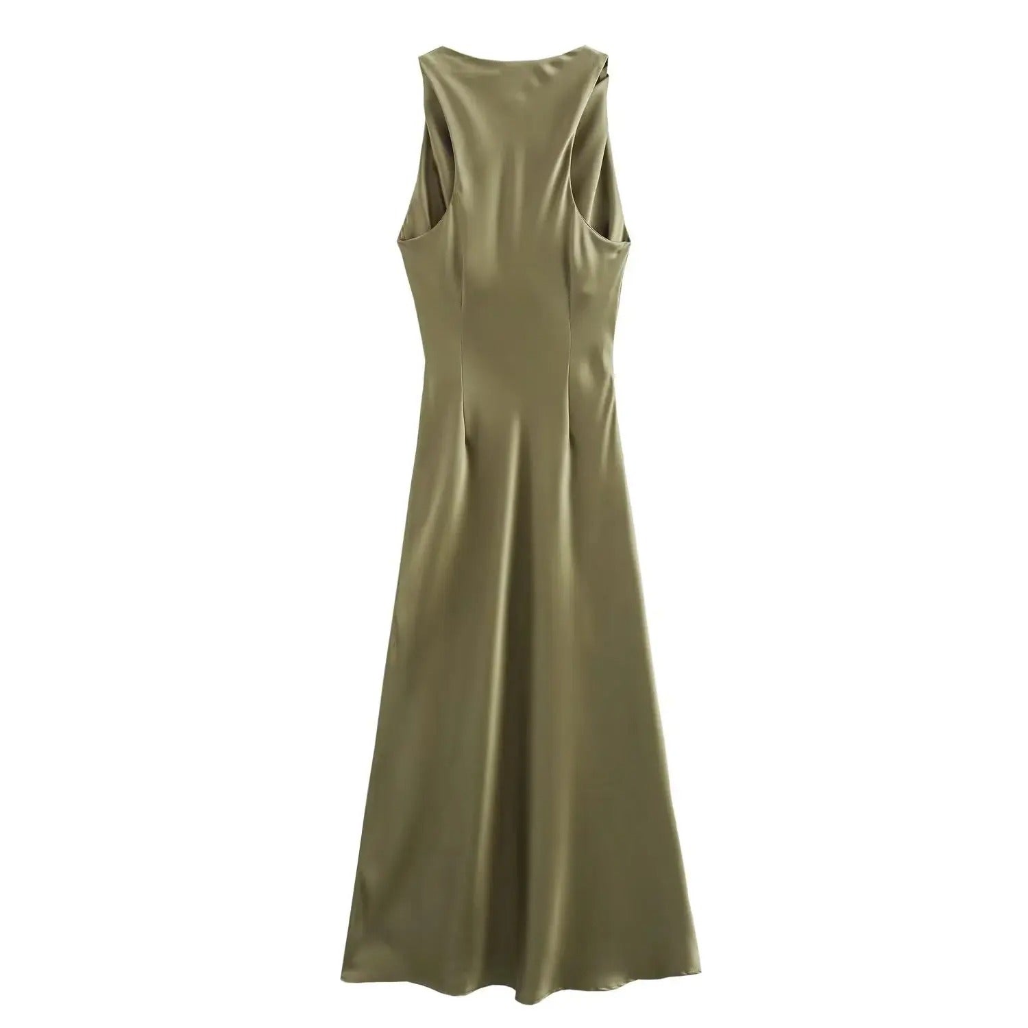 Tidløs midikjole for kvinner, klassisk snitt. Fremhever femininitet med diskret eleganse.