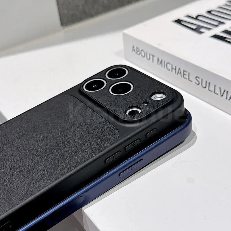 Slitesterk mobilveske til iPhone 17, elegant design med skinntekstur. Optimal beskyttelse for din telefon.