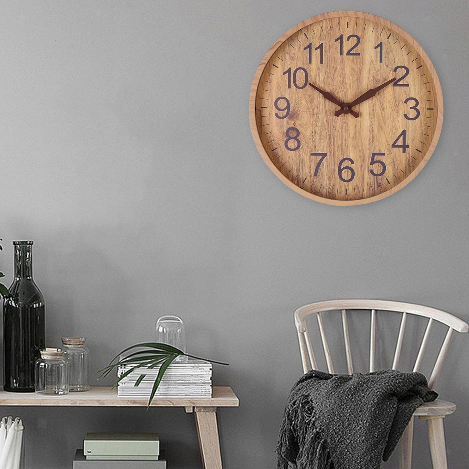 Design veggur med presis kvarts, et tidløst valg for moderne hjem. Stille og energieffektivt urverk.