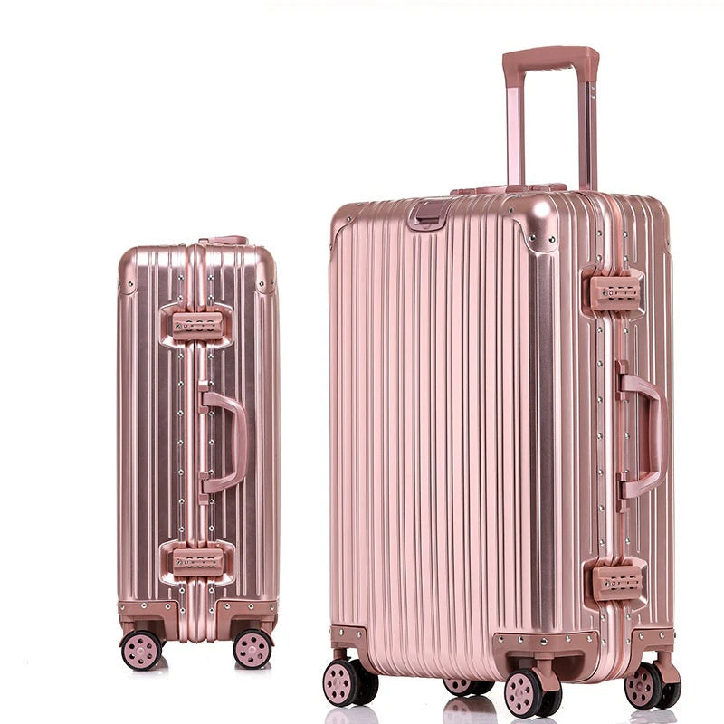 Strømlinjeformet unisex koffert. Robust hardcase reisebagasje med elegant utseende for stilbevisste reisende.