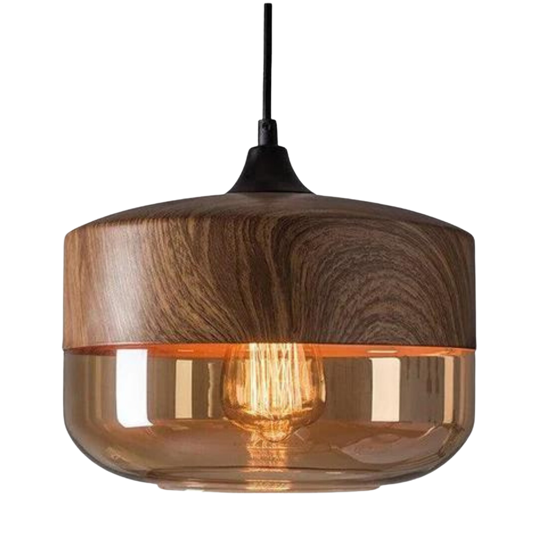 Nordisk taklampe til stue eller spisestue, med rent design for stilfull innendørs belysning.