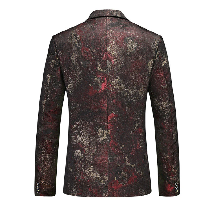 Luksuriøs slim fit blazerjakke i komfortabelt stoff. Ideell dressjakke for moderne menn.