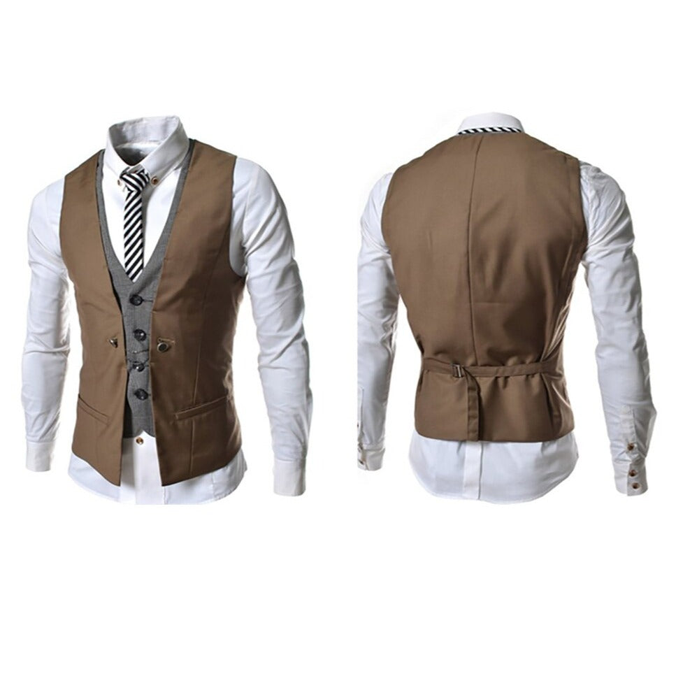 Allsidig slim fit herrevest. Egnet for formelle middager, kontoret og festlige anledninger.