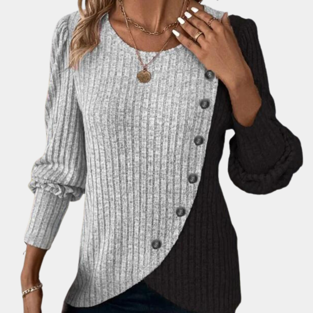Komfortabel kvinnegenser med raffinert design, ideell for en stilig og varm look i kaldere vær.