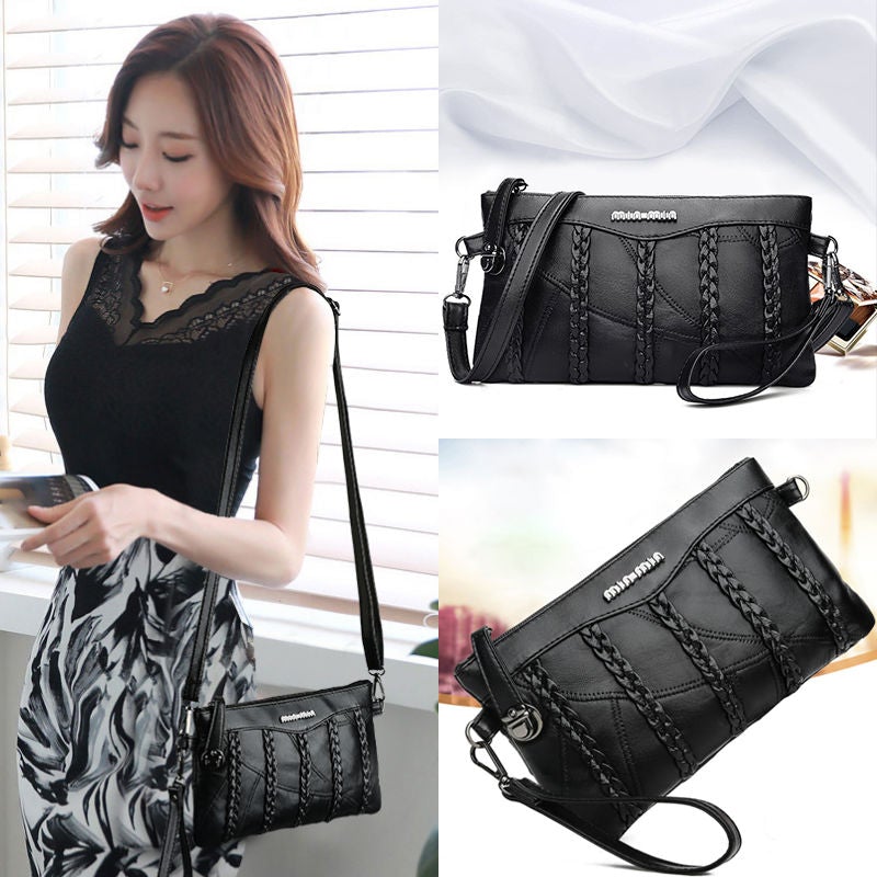 Allsidig veske for kvinner; bruk den som elegant clutch eller praktisk crossbody for hverdag og fest.