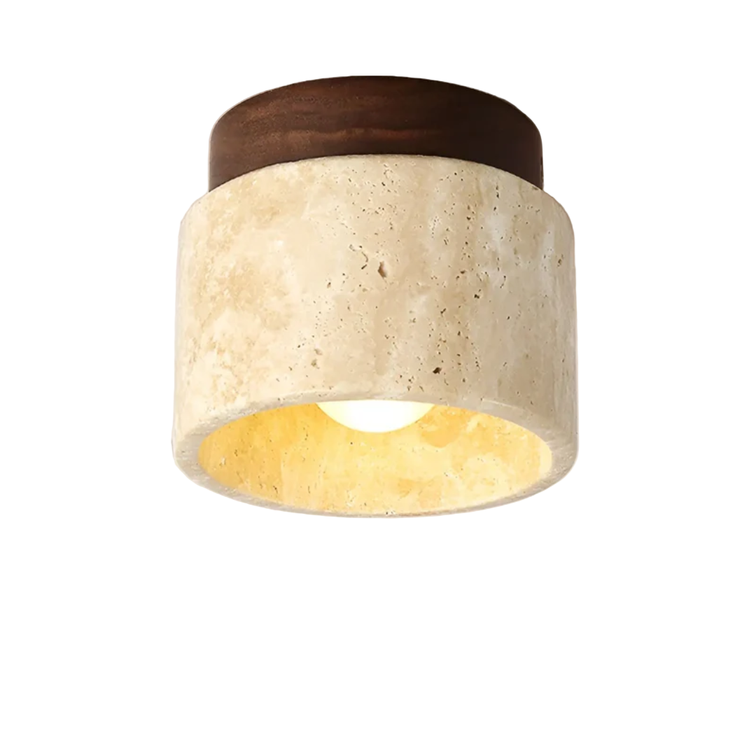 Elegant taklampe i japansk stil, med rustikk design for moderne hjemmebelysning og rolig atmosfære.
