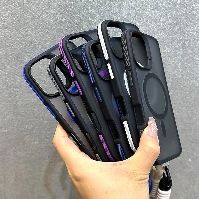 Støtsikker iPhone deksel med lanyard, sikker og praktisk mobilbeskyttelse for dine iPhone-modeller.