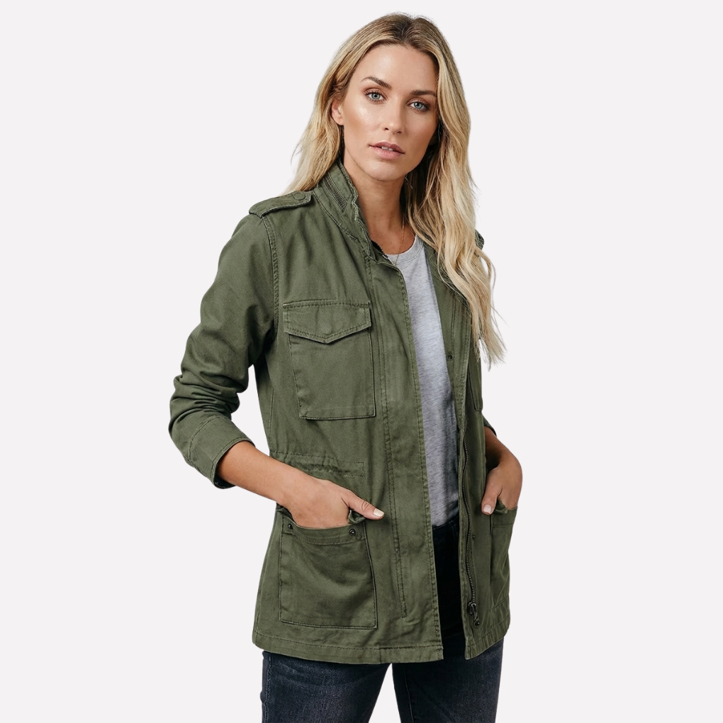 Elegant vårjakke trenchcoat for kvinner i klassisk design, et stilfullt ytterplagg for hverdag og fest.