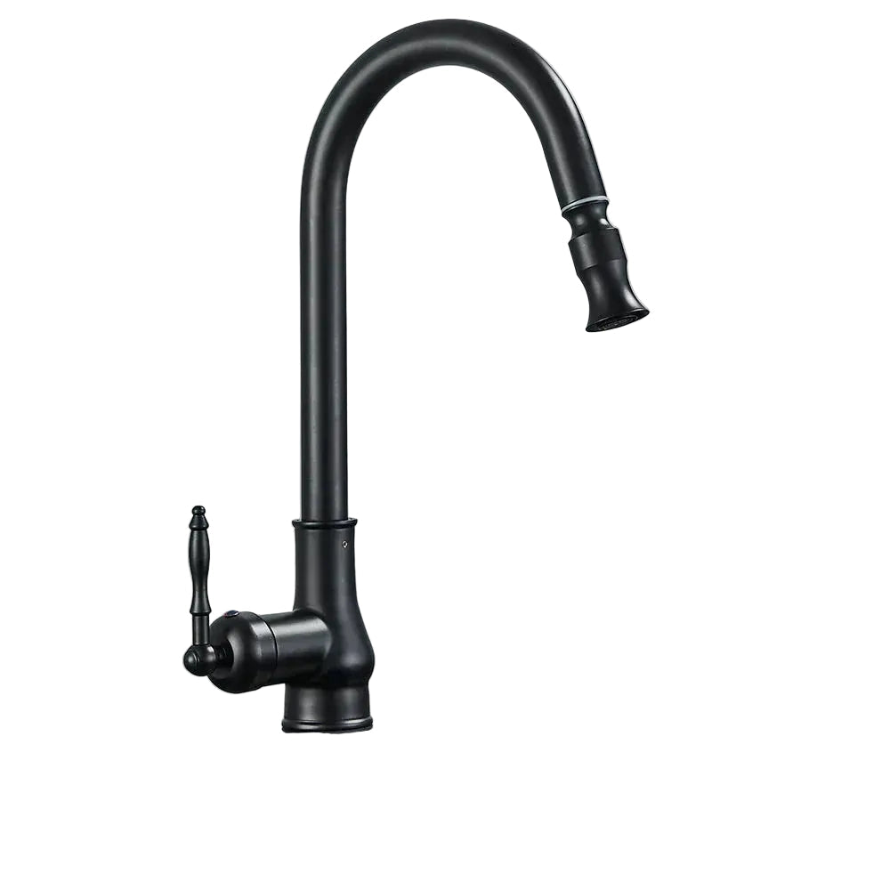 Elegant vintage kjøkkenkran med svingbar tut. Perfekt retro blandebatteri for ditt kjøkken.