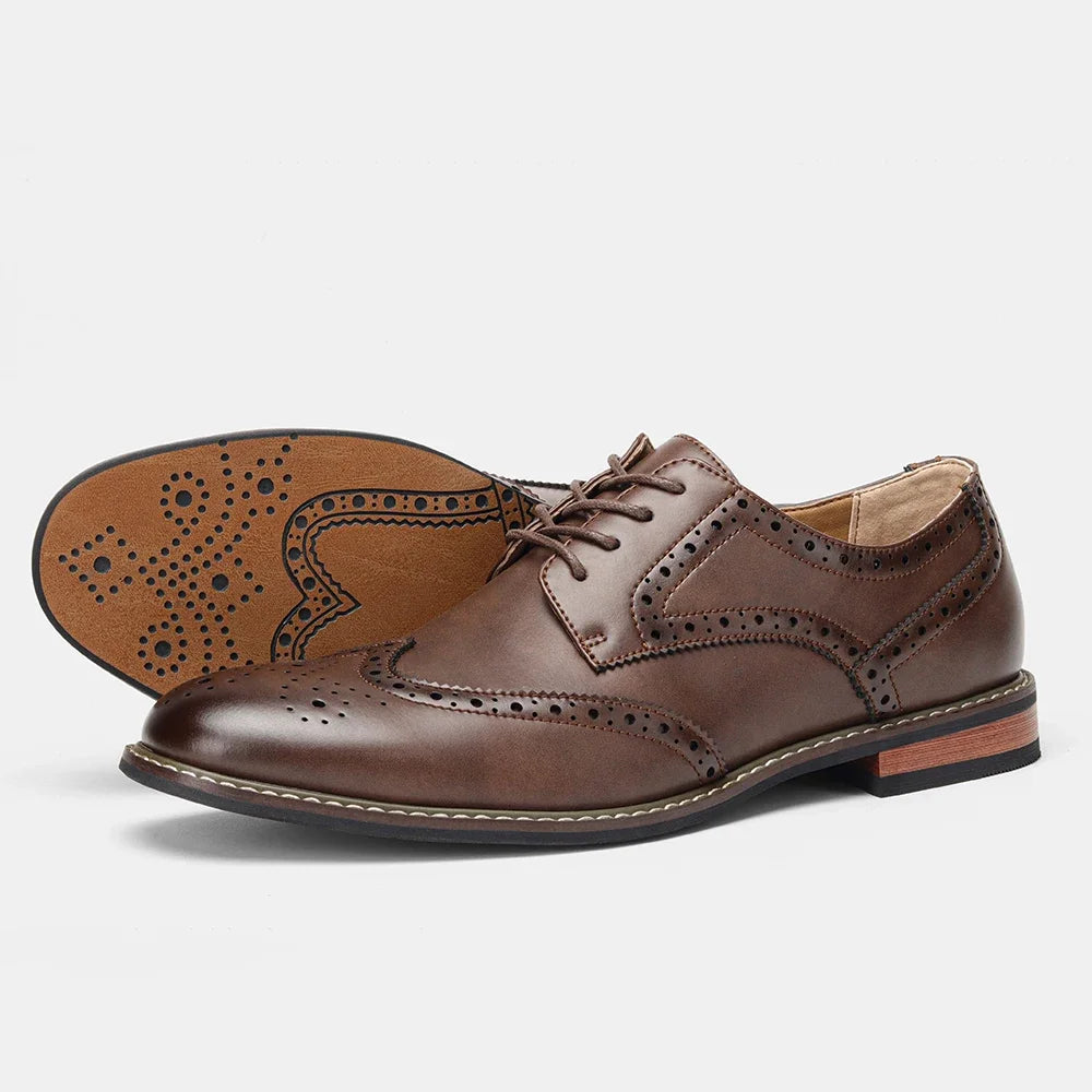 Smarte brogue herresko, allsidige og elegante for både fritid og formelle anledninger. Klassisk look.