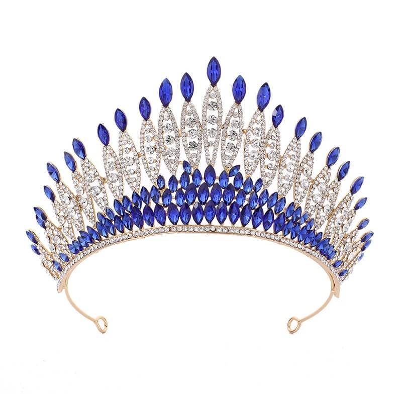 Elegante Damen Strass Kristall Tiara Krone für Hochzeiten und besondere Anlässe