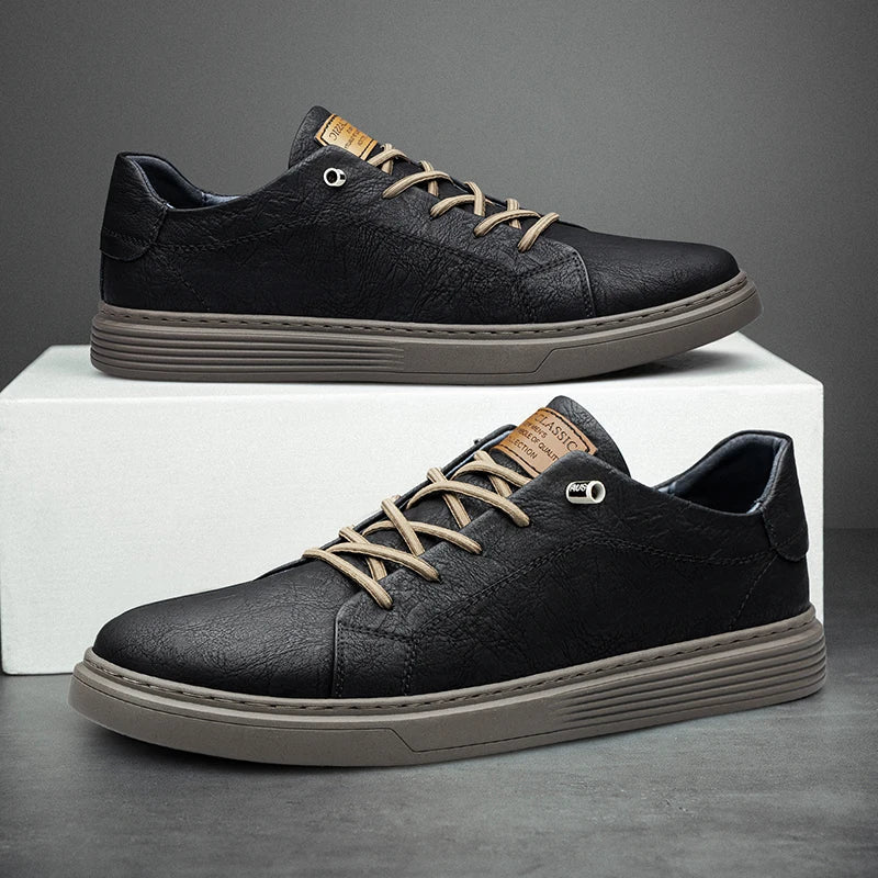 Stilrene brune Oxford sneakers for menn, tilbyr allsidig komfort og moderne stil. Ideelle hverdagssko.