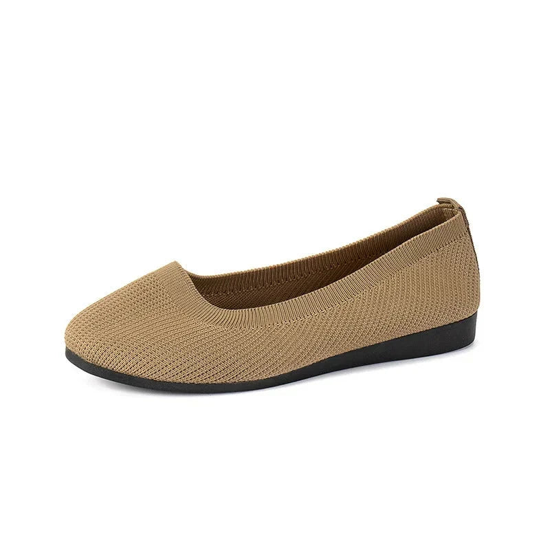 Kvinner slip-on ballerina sko i mesh, elegante sommersko for komfort og lett fottøy.