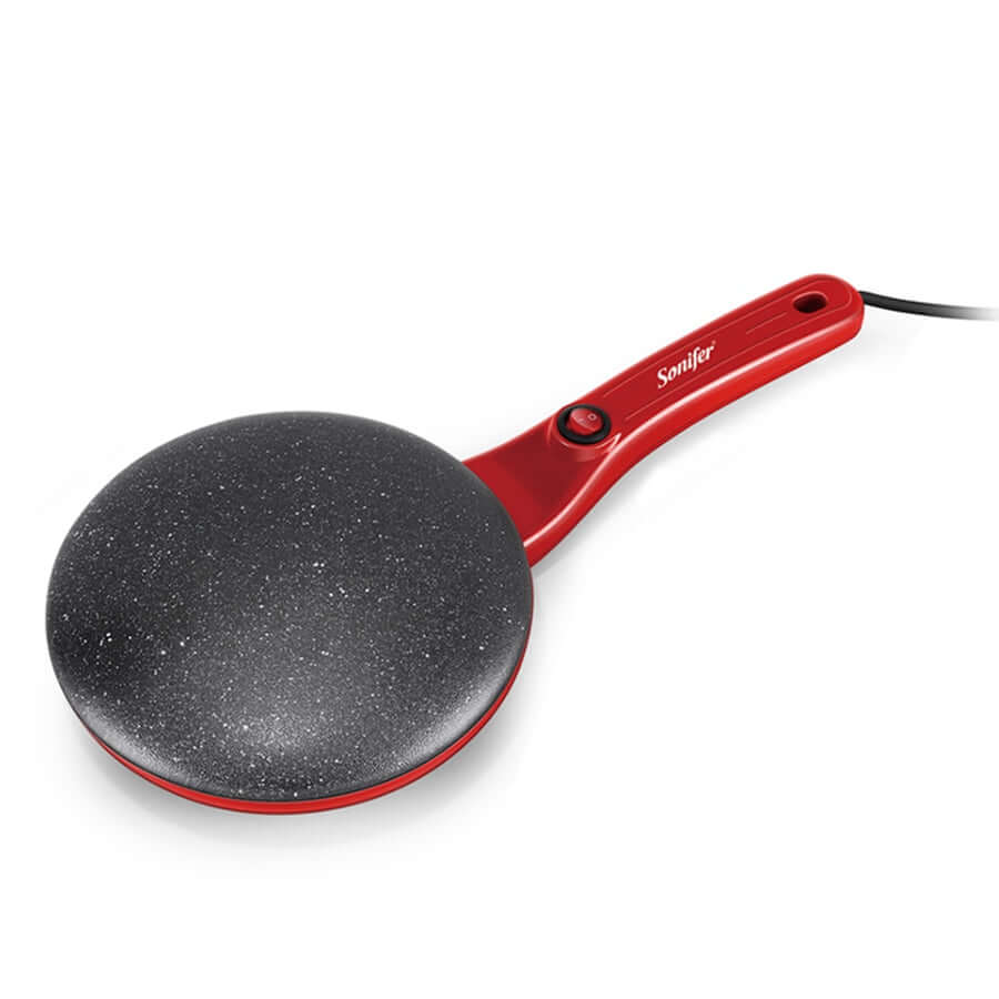 Kjøkkenapparat for baking av pannekaker og crêpes, sparer tid om morgenen