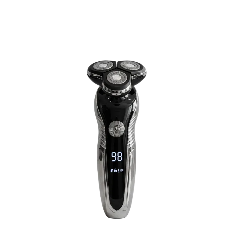 Elektrisk barbermaskin for menn, våt/tørr barbering. Hudvennlig, oppladbar og vanntett for enkel skjeggpleie.