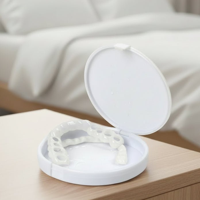 Enkel tannrestaurering for hvitt smil. Gjenbrukbar kosmetisk tannfiner for smileforbedring hjemme.