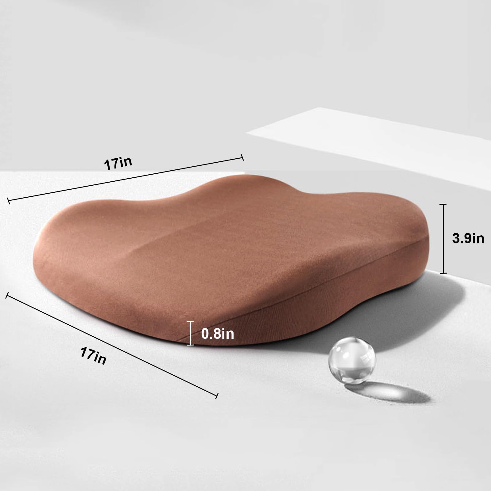 Justerbar ergonomisk bilsetepute, passer de fleste bilseter for maksimal komfort.