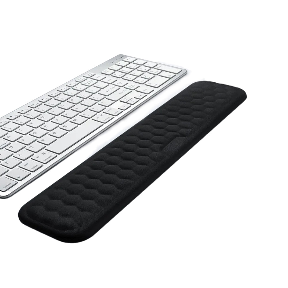 Unisex memoryfoam håndleddsstøtte for PC-brukere, forbedrer arbeidsmiljø og reduserer belastning.