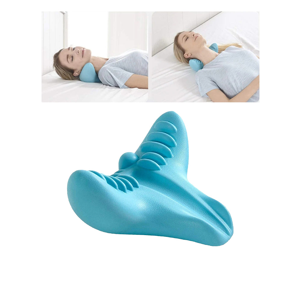 Ergonomisk nakkestøtte i EVA-skum for avslapning, bedre holdning og lindring av nakkesmerter og spenninger.