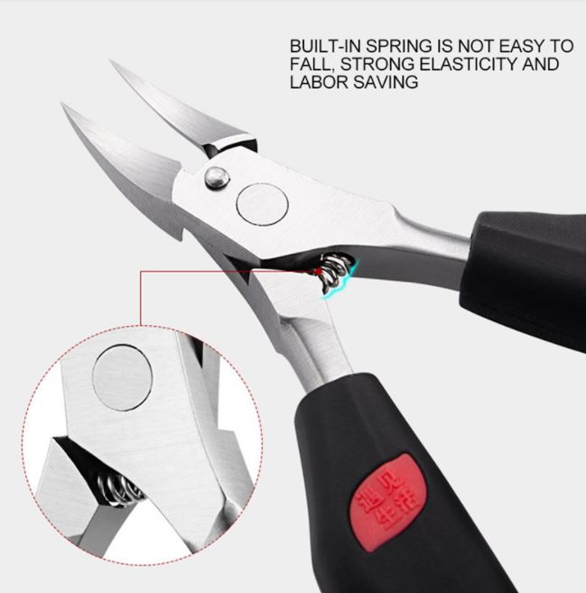 Profesjonell ergonomisk negleklipper for pedikyr og neglepleie av tånegler. Laget av rustfritt stål for lang holdbarhet.