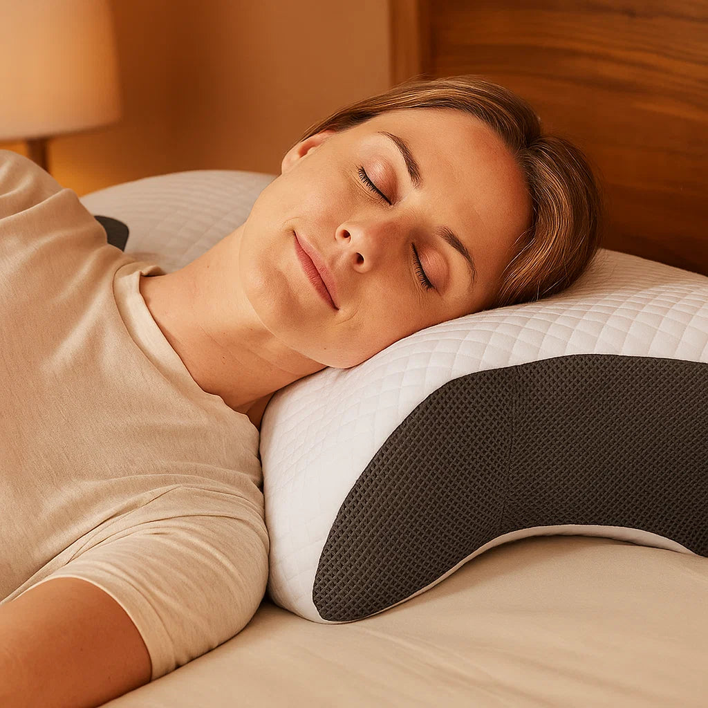 Pustende, hypoallergenisk sengepute. Ergonomisk design for trykkavlastning og dypere søvn.