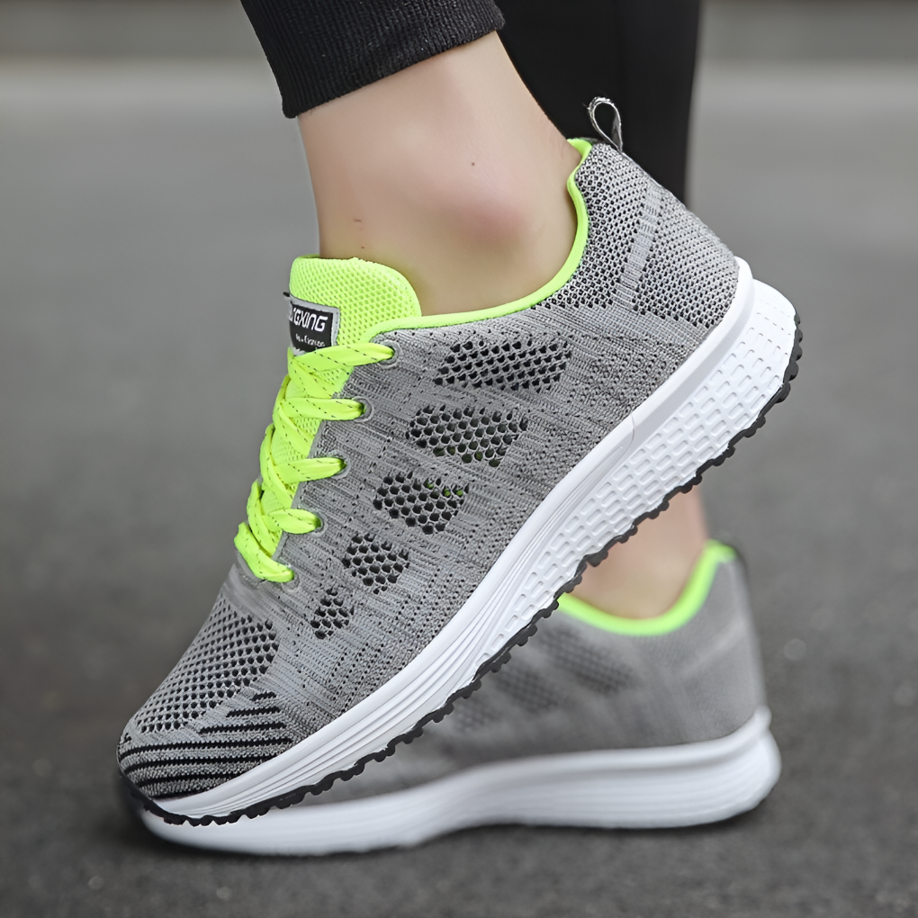 Rosa damesneakers med ergonomisk passform, pustende materiale og god støtte for komfortabel bruk.