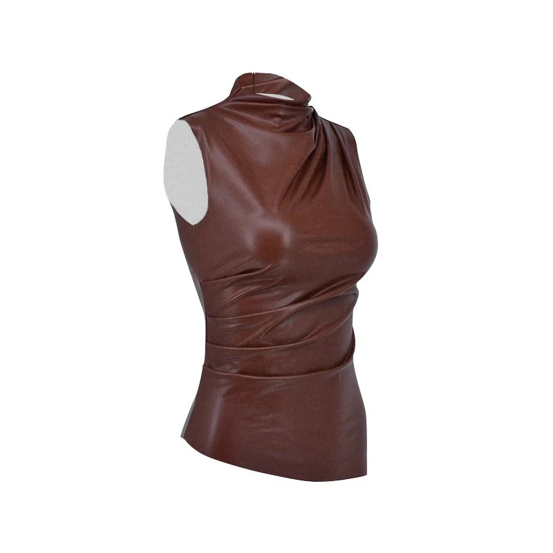 Moteriktig ermeløs topp til kvinner, en komfortabel bodycon tanktopp for sommer og hverdag.