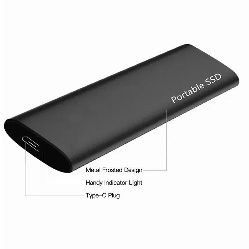 Elegant ekstern 4TB harddisk med USB-C-tilkobling for moderne digitale lagringsbehov.