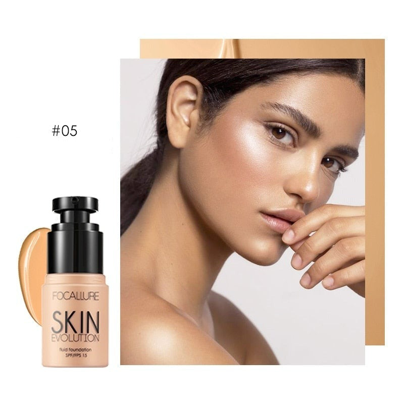 Flytende foundation med SPF for hverdagsbruk, hypoallergen og beskyttende
