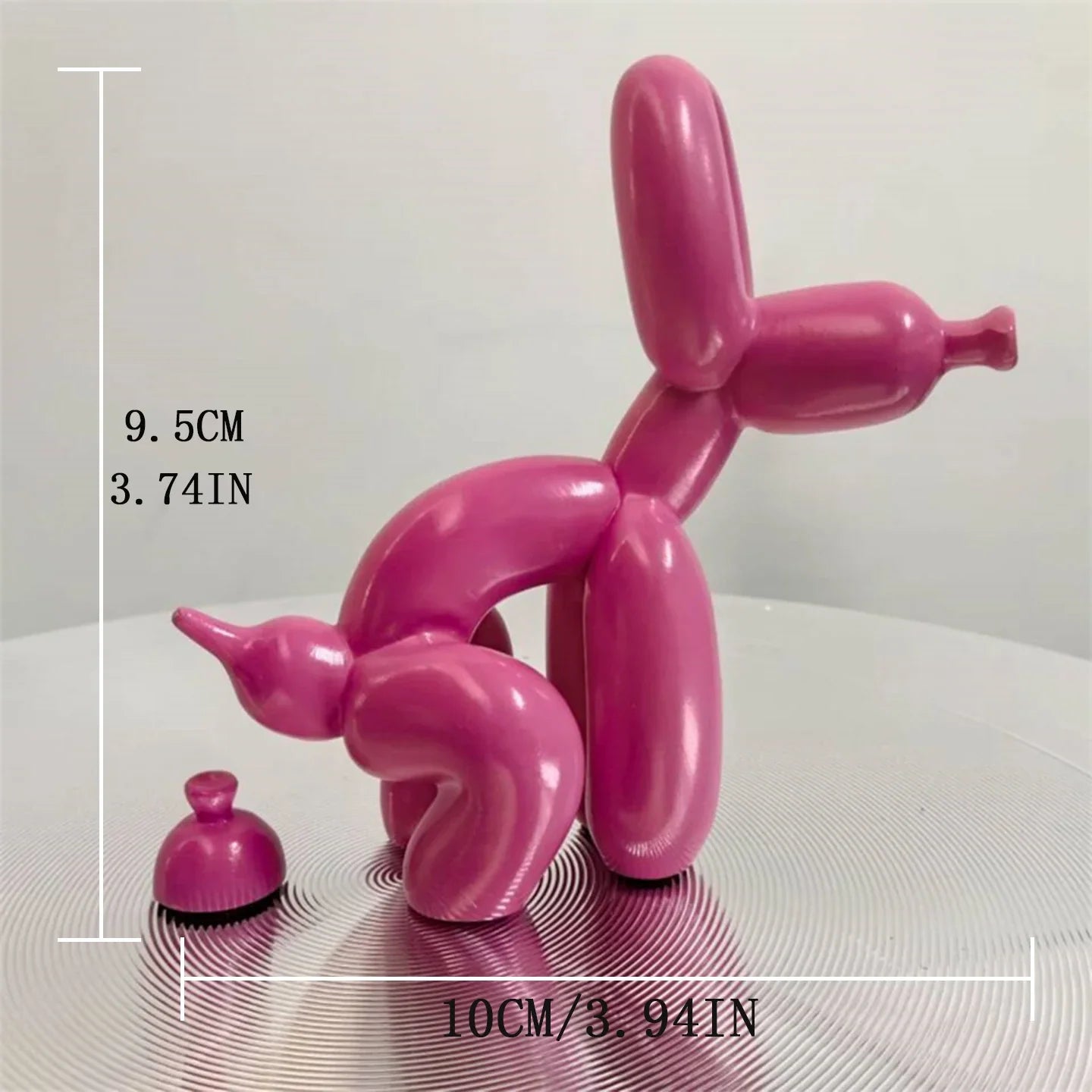 Velg farge: Moderne ballonghund skulptur. Unik og fargerik dekorasjon til ethvert hjem.