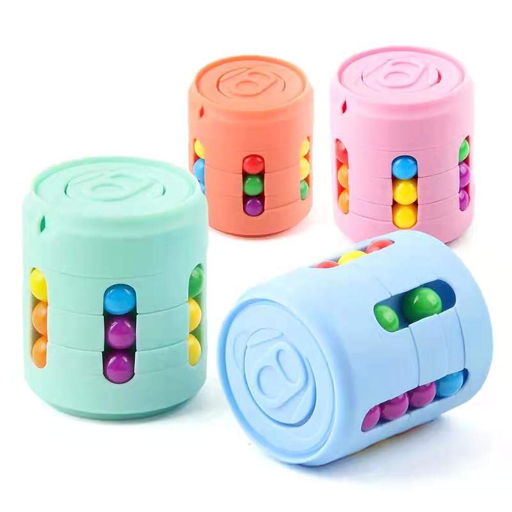 Visuelt stimulerende Magisk Farge Bønneboks, beroligende fidget for avslapning.
