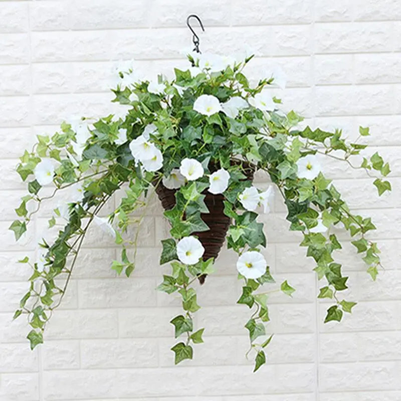 Enkel vedlikeholdsfri dekor: Kunstige morgenherlighetsblomster. Perfekt for alle rom, innendørs og utendørs.