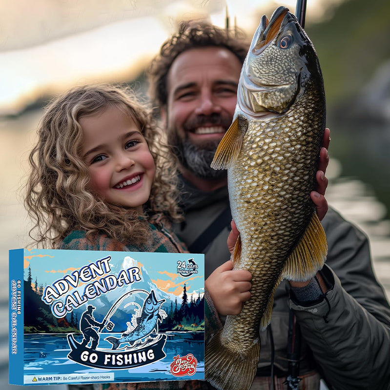 Gaveidé: Fiskeutstyr adventskalender med 24 dager av spenning for fiskehobbyen.