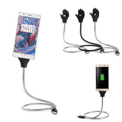 Fleksibelt mobilholder med hurtiglading og solid stativfunksjon for smarttelefoner.