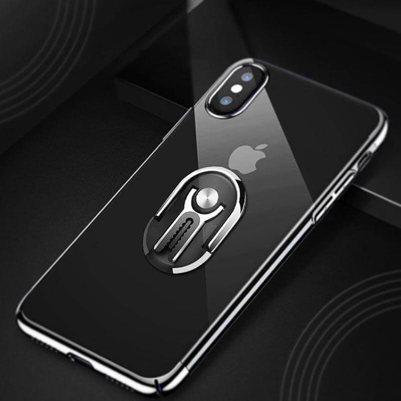 Sikker bilfeste telefonholder for mobil, enkel montering på luftventil. Fleksibel metallbrakett.