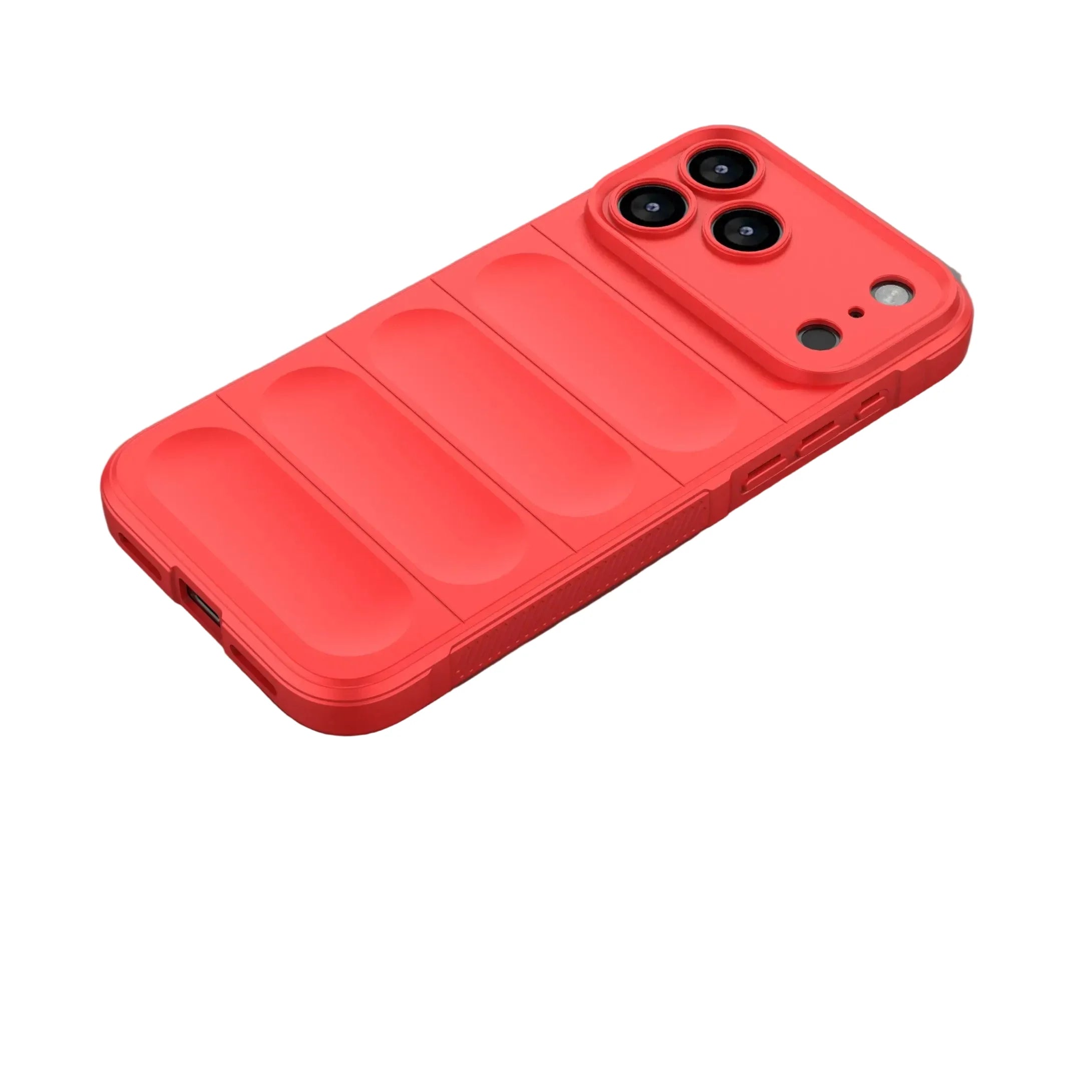 Flerfarget unisex telefondeksel til iPhone 17-serien. Støtsikker silikon for optimal beskyttelse.