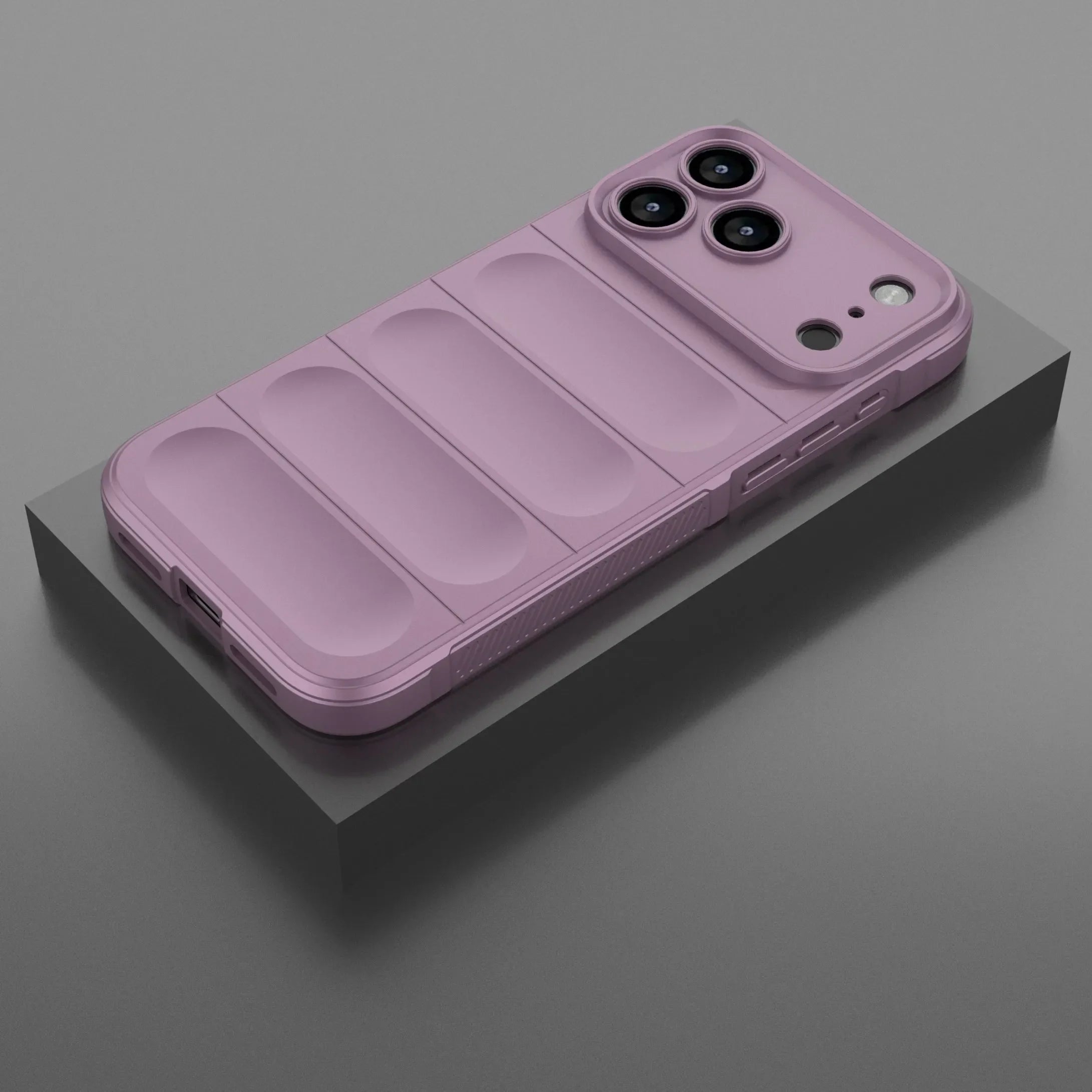 Mykt silikon mobildeksel, flerfarget og støtsikkert, spesielt for iPhone 17-serien.
