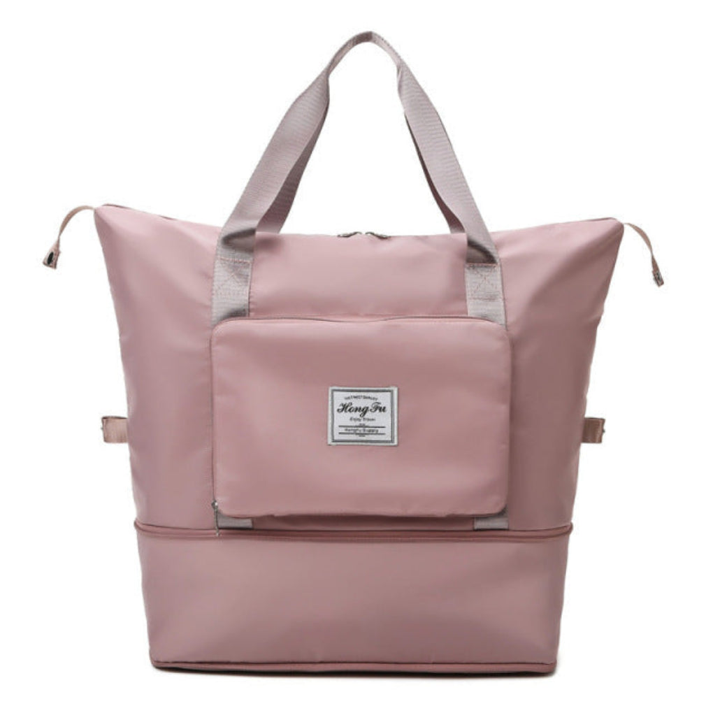 Unisex foldbar reiseveske for enkel oppbevaring, lett og romslig. Bruk som håndbagasje eller dufflebag.