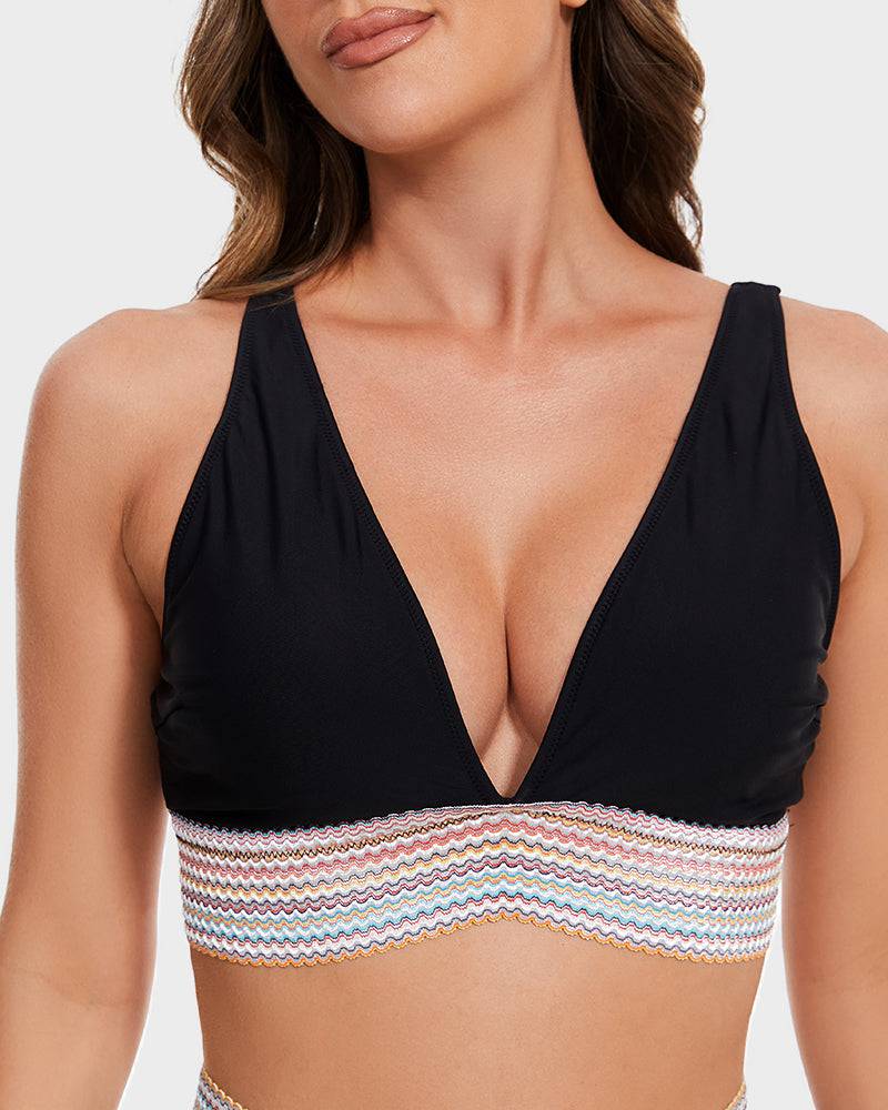 Høy midje bikini for kvinner, justerbar og formende med magekontroll.