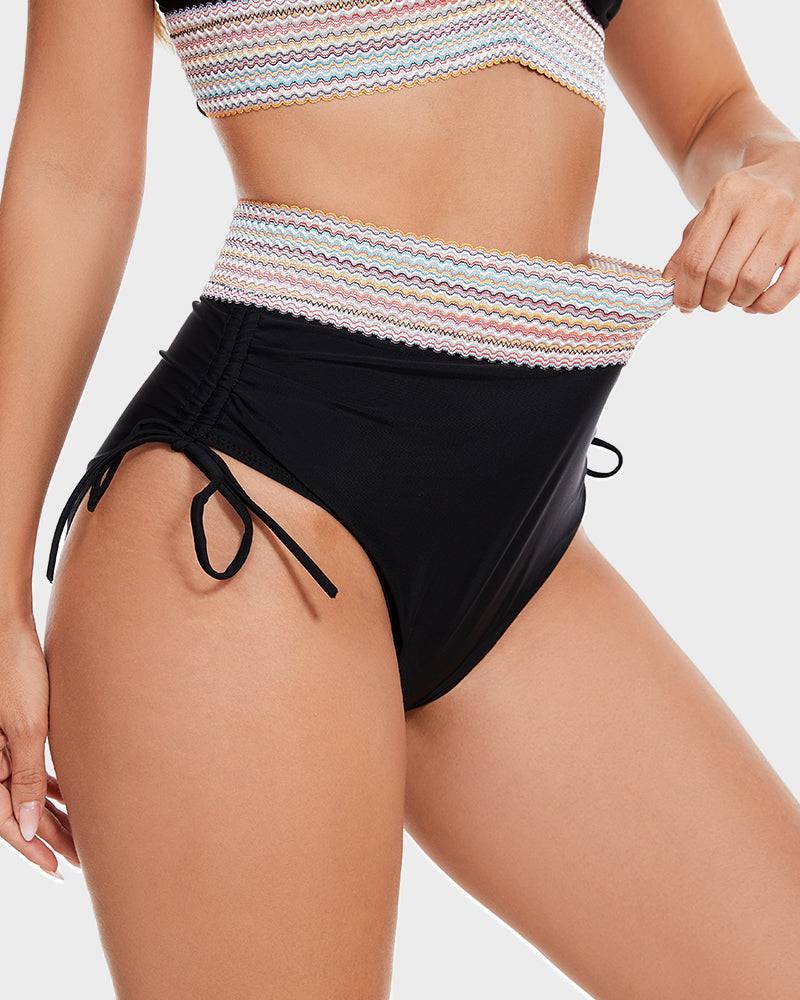 Kvinner bikini med magekontroll, justerbar og formende for strand & svømming.