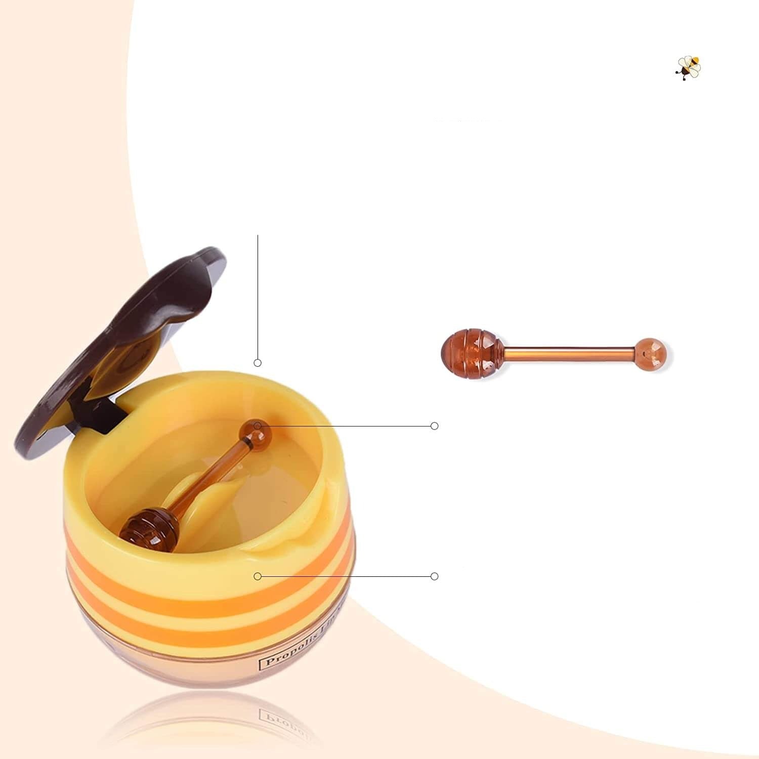 Propolis leppepleie med honningekstrakt. Dypt fuktighetsgivende for glatte, sunne lepper.