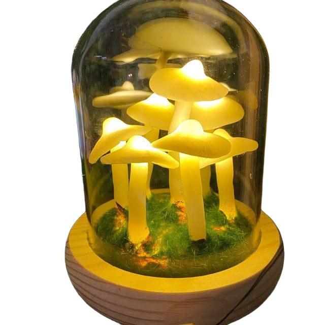 Gjør-det-selv sopplampe sett, perfekt for kreativ hjemmedekor og unikt interiør.