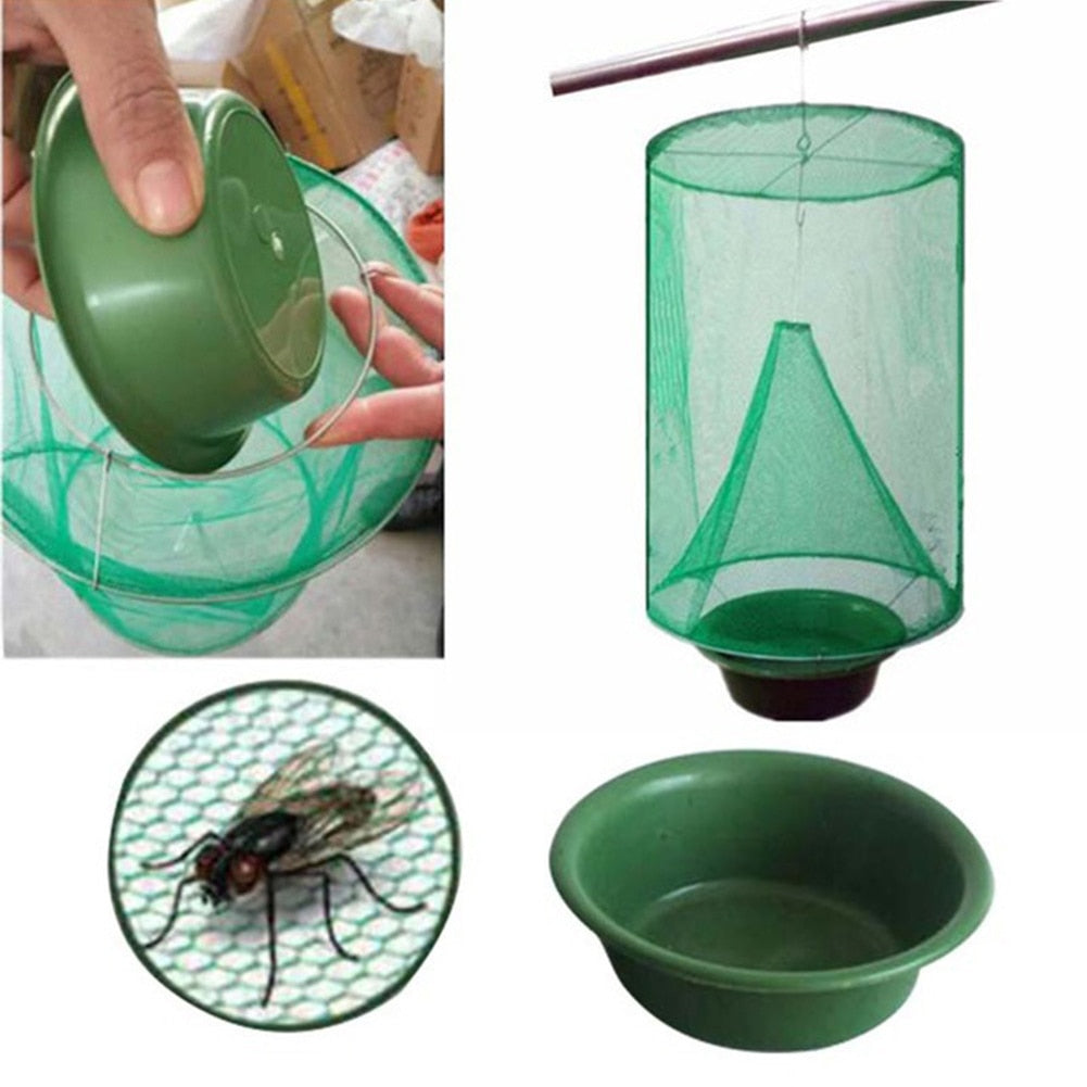 Hengefluefelle til hagen, terrasse eller uteplass. Effektiv insektsfelle mot sommerfluer.