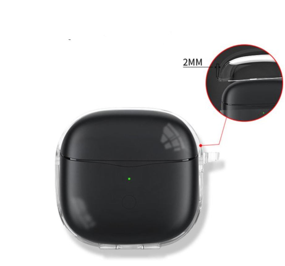 Beskyttelsesdeksel til Air 3 trådløse hodetelefoner. Gjennomsiktig design med enkel tilgang.