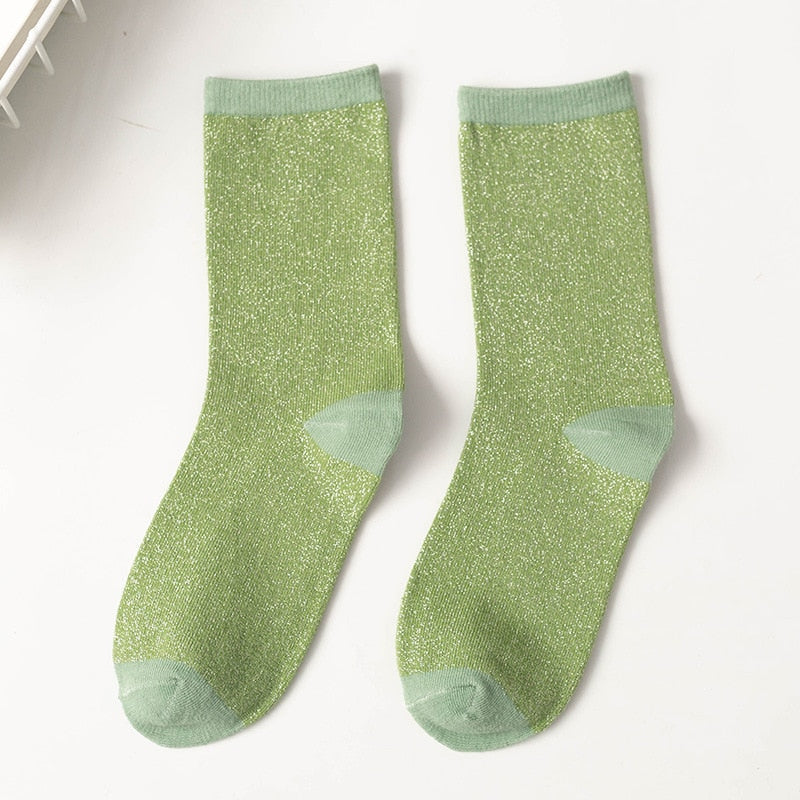Unisex glittersokker, fargerike og komfortable, for stilfull hverdag og fest.